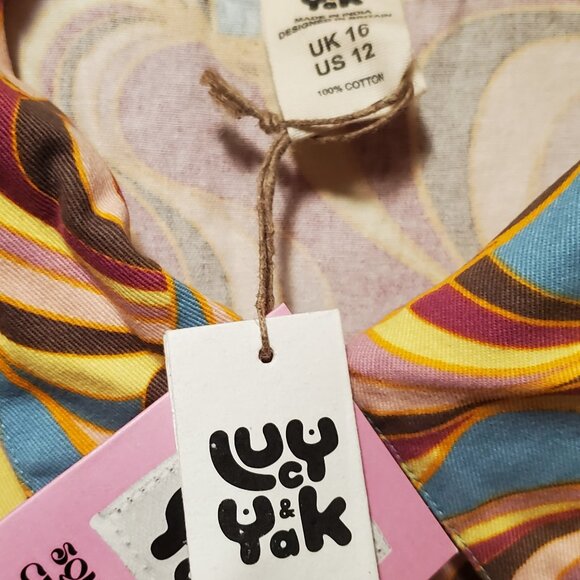 Lucy & Yak Maggie Jumpsuit in "Shirley" print, XL - Picture 3 of 4